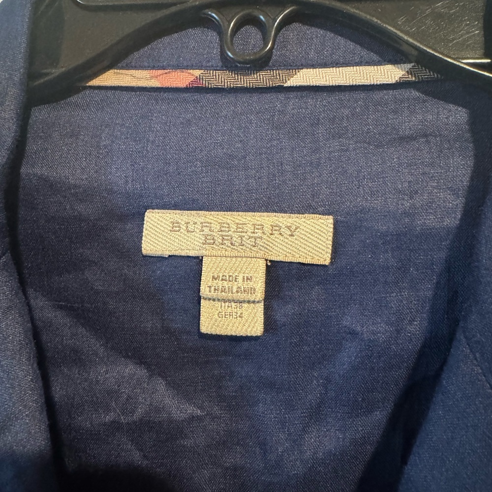Burberry Brit Navy Linen Dress